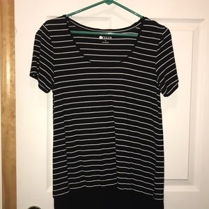 Black and White Striped Tee